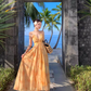 Vacation wear backless long dress beach dress island style suspender dress beach dress R1604