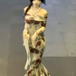 French retro rose print off-shoulder dress for women mermaid vintage dress     S5756