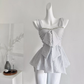 2025 new summer style chiffon shirt sexy top with diamond blouse R2054