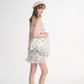 French halter neck suspender skirt ruffled floral skirt holiday style dress R2752