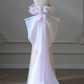 French Chic Blush Pink Beaded Celebrity Dress ,A-Line Strapless Bow Back Accessory Corset Maxi Evening Dress RS979