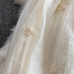 Light luxury temperament halter neck backless waist A-line embroidered dress seaside holiday long skirt R0379
