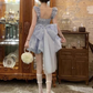 Sweet outfit French Disney trailing princess dress fluffy fairy dress small dress high-end R1646