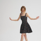 French Retro Floral Sling Dress Sleeveless Short Skirt R2760