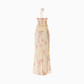 Pure desire ruffled flower halter neck top 2025 hip holiday maxi dress suit R1339