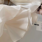 New sweet one-shoulder mesh puff sleeves versatile pleated off-shoulder temperament French shirt top R0278