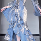 Blue rose dress lolita fishtail skirt Lolita elegant goddess royal sister R1666