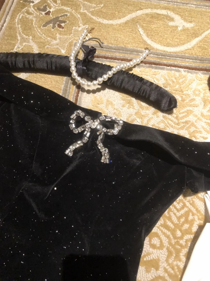 Small formal dress, high-end niche princess puffy dress, strapless one shoulder dress, prom dress,homecoming dress R2997