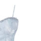 Tea break French blue suspender dress seaside holiday beach dress R0006
