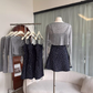2025 floral dress suspenders versatile cardigan sweet hot girl design retro French top R0289