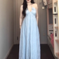 French forest style exquisite halter neck dress holiday style backless sling big swing skirt R1829