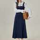 French style fake two-piece POLO dress 2025 spring new style dress R1894