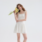 French floral suspender skirt pastoral style dress short skirt holiday style skirt R2756