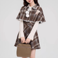Cape shawl outer dress suit new style small school style outfit a complete set R2373