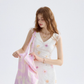 Flower language tipsy floral dress French suspender skirt holiday wear short skirt skirt female summer R3425