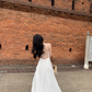 Beach dress suspenders backless dress temperament long skirt holiday style R1565