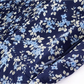 French retro floral suspender dress 2025 new holiday navy blue long dress R2591
