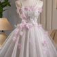 Charming Lavender Homecoming Dress ,A-Line Spaghetti Straps Applique Corset Short Prom Dress RS809