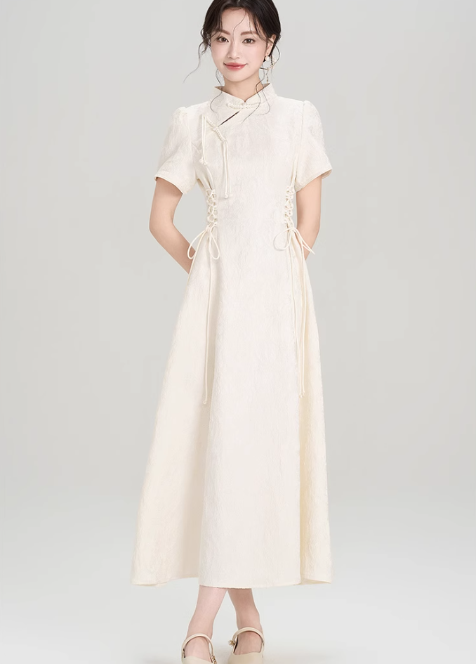 New Chinese style retro waist dress improved cheongsam engagement dress R2366