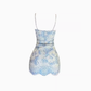 New Chinese style lace suspender dress 2025 pure desire hot girl hip skirt R1128