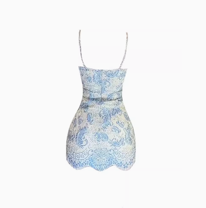 New Chinese style lace suspender dress 2025 pure desire hot girl hip skirt R1128