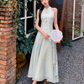 Fairy New Chinese Retro Temperament Splicing Printed Long Skirt Sleeveless Halter Neck Dress R1711