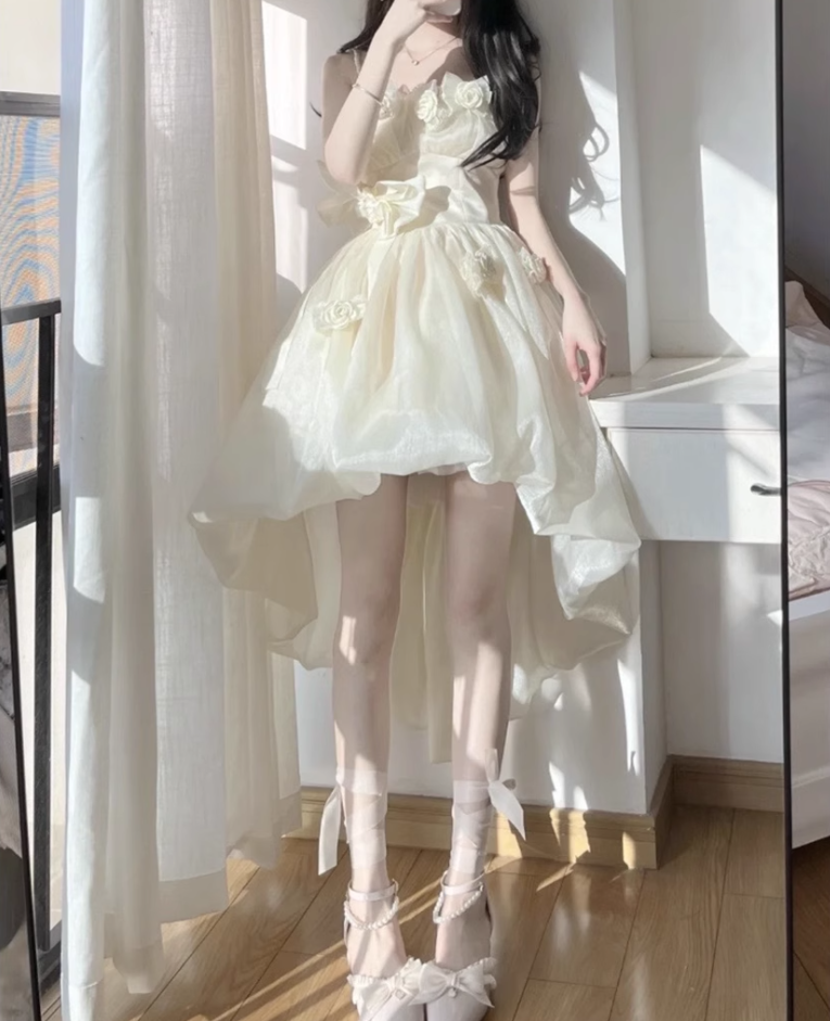 Tea break French lolita Lolita dress princess skirt tutu skirt small dress R1660