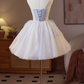 Dreamy Sequins Homecoming Dress ,A-Line Sweetheart Tulle Corset Short Prom Dress RS810