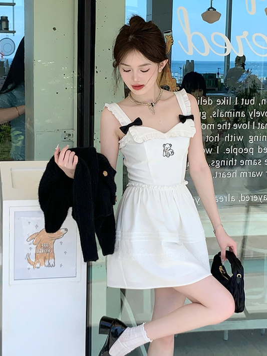 New cute girl's suspender dress R4991