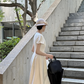 White classic and elegant, waist‑cinching, slim‑fit A‑line long ball gown R7998