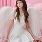 White V-neck slim waist A-line pleated short skirt homecoming dress R4473