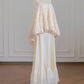 Light pink camisole loose top and long vertical skirt set, a ball gown/bridal dress R8253