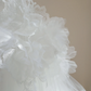 White strapless, fitted, long mermaid-style ball gown/bridal dress R8516