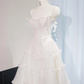 White strapless fitted long ball gown/bridal dress R9009