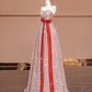 Light pink strapless A-line long ball gown/bridal dress R8398