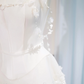 White strapless fitted long ball gown/bridal dress R9009