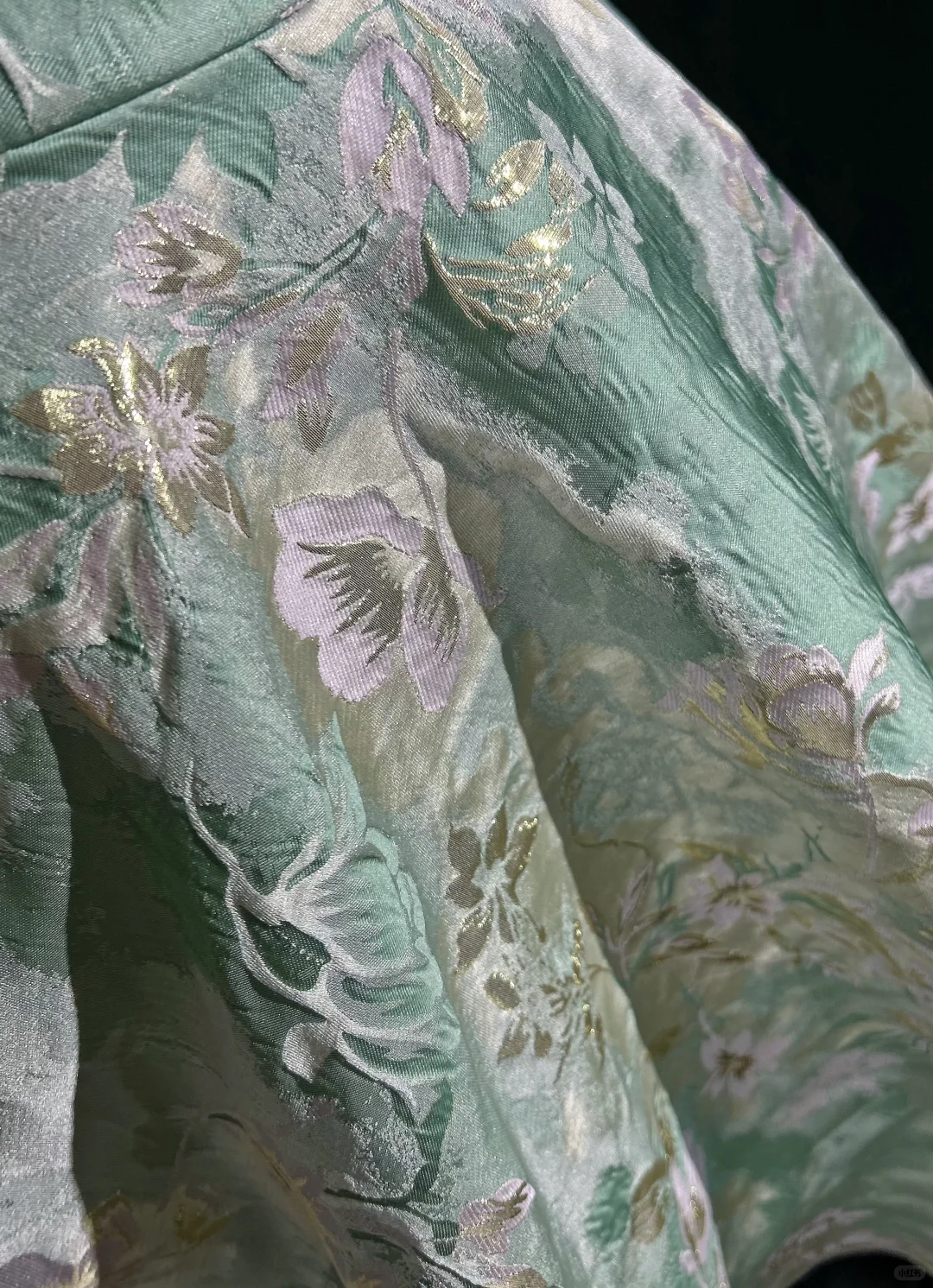 Green printed sleeveless slim waist puffy A-line princess dress homecoming dress R4961