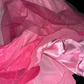 Gradient pink halter neck strapless waist slim-fit long ball gown R6972