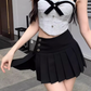 Chanel style short suspender tube top 2025 large size Qianjin style pleated short skirt suit R1233