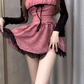 Sweet and spicy lace rose suspender dress 2025 large size pure desire cardigan suit R1315