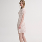French polka dot short slit dress pastoral style mini skirt short sleeve skirt for women R3557