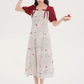Tea break style retro French platycodon dress 2025 new floral dress niche fairy dress R2371