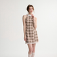 French halter neck dress summer petite outfit short skirt suspender skirt dress female spring R3528