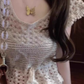 Pure outfit set casual green small flying sleeve top short skirt two-piece set R0835