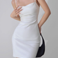 European and American sexy slim fit retro elastic waist slimming suspender dress R2822