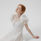 Jasmine French floral dress small fresh sweet puff sleeve short skirt R2763