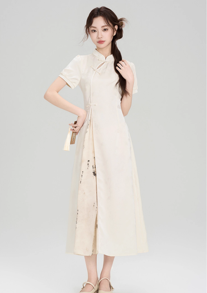 New Chinese style improved dress new waist cheongsam dress engagement dress R2370