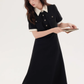 Formal dress shirt dress design niche high-end waist long skirt R2379