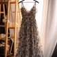 Tea break French gentle platycodon floral sling dress princess dress super fairy R1655