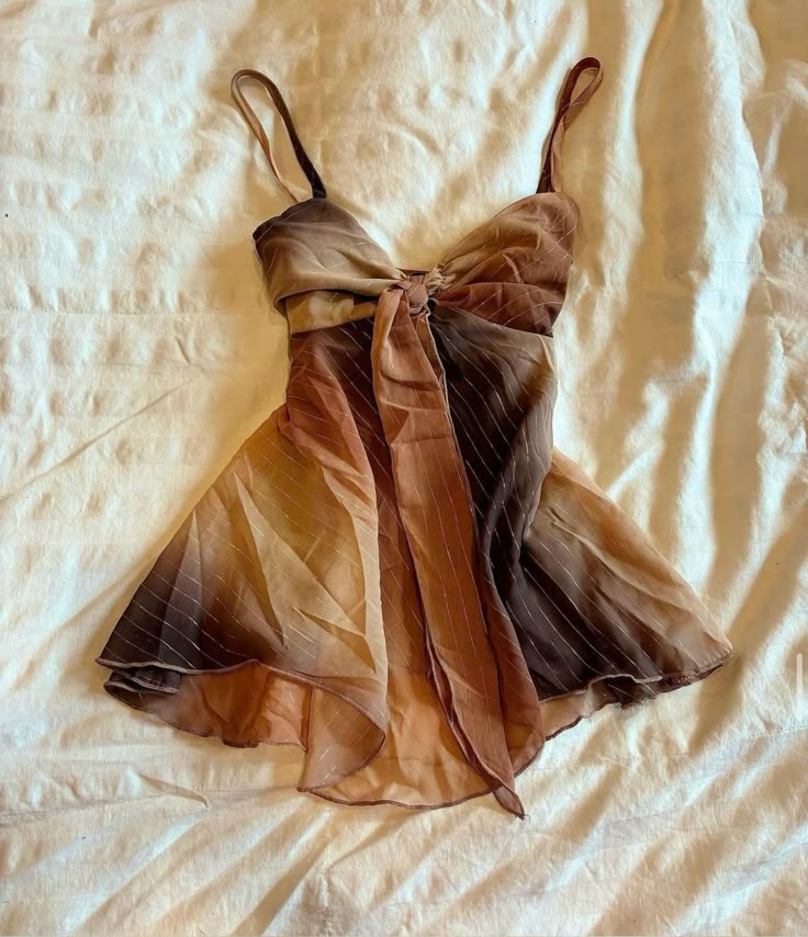 Gradient coffee color suspender waist mini skirt homecoming dress R2677